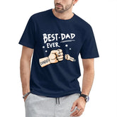 Le meilleur papa de tous les temps - T-shirt unisexe personnalisé personnalisé pour la famille - Fête des pères, cadeau d'anniversaire pour papa